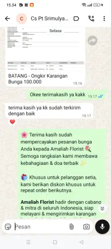 Testimonial Papan Bunga citeupuseun