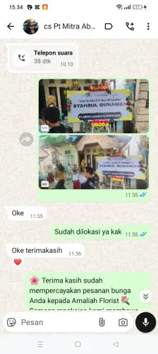 Testimonial Papan Bunga citeupuseun