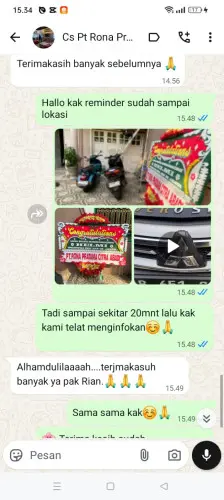 Testimonial Papan Bunga citeupuseun